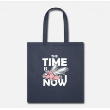 The Time Is Now Livestock Farm Navy Tote Bag